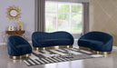 Shelly Navy Velvet Chaise - Royal Furniture & Gifts (MI) - Multi Location