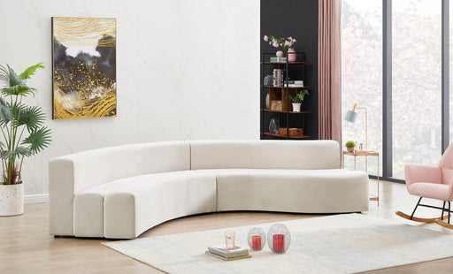Curl Cream Velvet 2pc. Sectional - Royal Furniture & Gifts (MI) - Multi Location