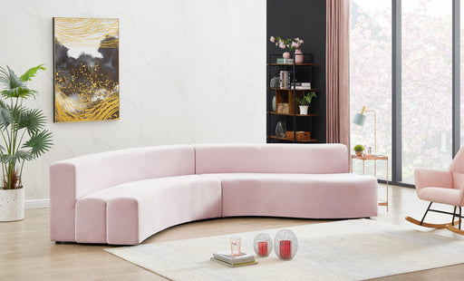 Curl Pink Velvet 2pc. Sectional - Royal Furniture & Gifts (MI) - Multi Location