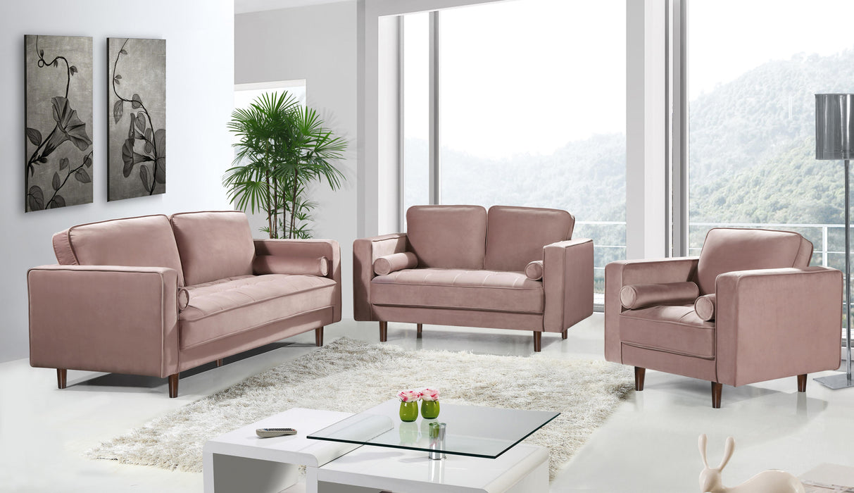 Emily Pink Velvet Sofa - Royal Furniture & Gifts (MI) - Multi Location