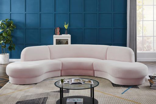 Rosa Pink Velvet 3pc. Sectional (3 Boxes) - Royal Furniture & Gifts (MI) - Multi Location
