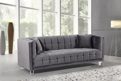 Mariel Grey Velvet Sofa - Royal Furniture & Gifts (MI) - Multi Location