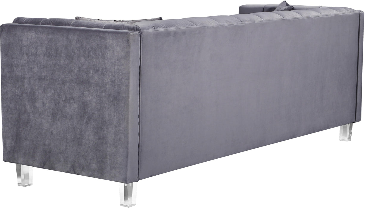 Mariel Grey Velvet Sofa - Royal Furniture & Gifts (MI) - Multi Location