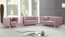 Mariel Pink Velvet Loveseat - Royal Furniture & Gifts (MI) - Multi Location