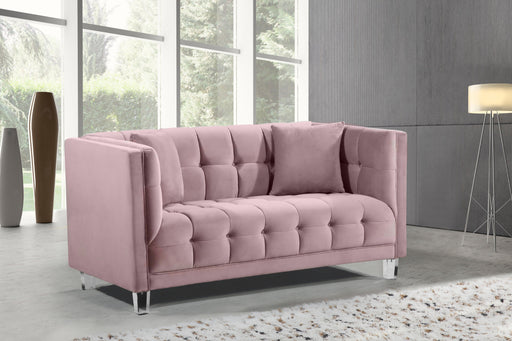 Mariel Pink Velvet Loveseat - Royal Furniture & Gifts (MI) - Multi Location