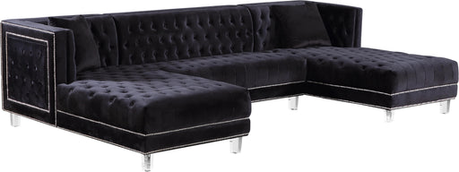 Moda Black Velvet 3pc. Sectional - Royal Furniture & Gifts (MI) - Multi Location
