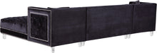 Moda Black Velvet 3pc. Sectional - Royal Furniture & Gifts (MI) - Multi Location