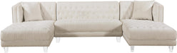 Moda Cream Velvet 3pc. Sectional - Royal Furniture & Gifts (MI) - Multi Location