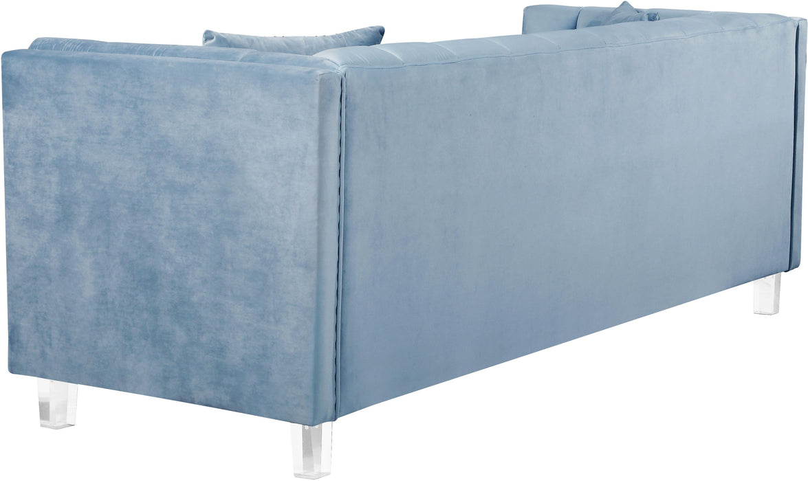 Mariel Sky Blue Velvet Sofa - Royal Furniture & Gifts (MI) - Multi Location