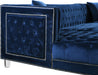 Moda Navy Velvet 3pc. Sectional - Royal Furniture & Gifts (MI) - Multi Location
