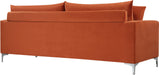 Naomi Cognac Velvet Sofa - Royal Furniture & Gifts (MI) - Multi Location
