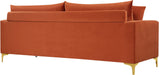 Naomi Cognac Velvet Sofa - Royal Furniture & Gifts (MI) - Multi Location