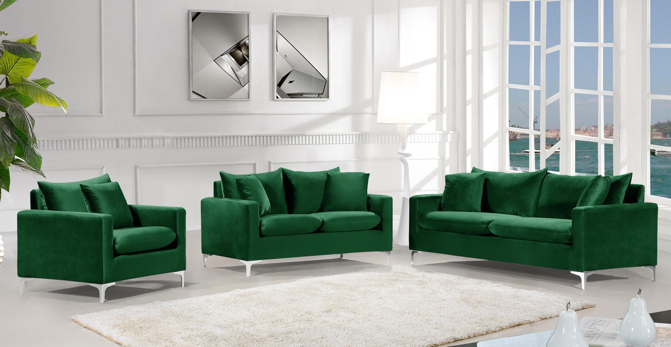 Naomi Green Velvet Loveseat - Royal Furniture & Gifts (MI) - Multi Location