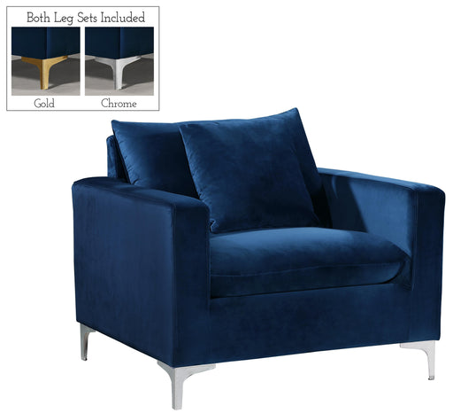 Naomi Navy Velvet Chair - Royal Furniture & Gifts (MI) - Multi Location