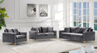 Naomi Grey Velvet Sofa - Royal Furniture & Gifts (MI) - Multi Location