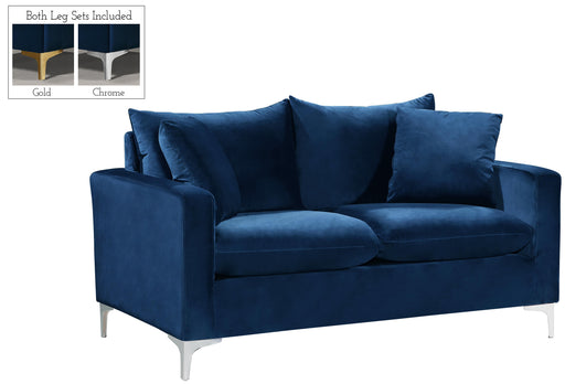Naomi Navy Velvet Loveseat - Royal Furniture & Gifts (MI) - Multi Location