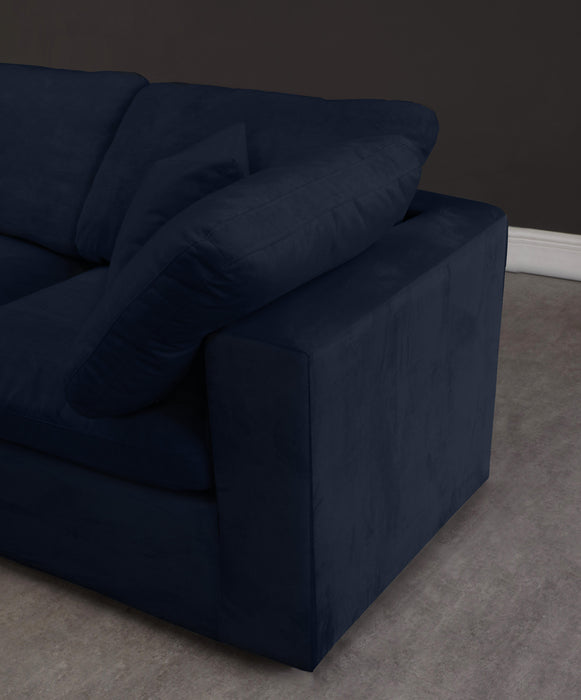 Cozy Navy Velvet Cloud Modular Sofa - Royal Furniture & Gifts (MI) - Multi Location