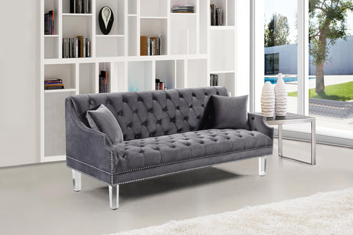 Roxy Grey Velvet Sofa - Royal Furniture & Gifts (MI) - Multi Location