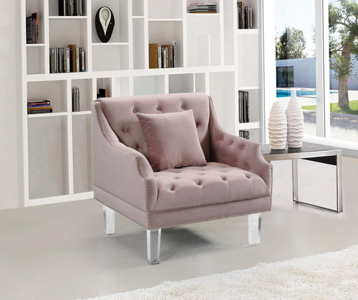 Roxy Pink Velvet Chair - Royal Furniture & Gifts (MI) - Multi Location