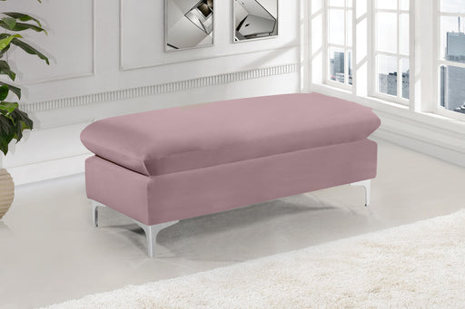 Naomi Pink Velvet Ottoman - Royal Furniture & Gifts (MI) - Multi Location