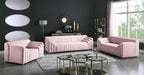 Naya Pink Velvet Loveseat - Royal Furniture & Gifts (MI) - Multi Location