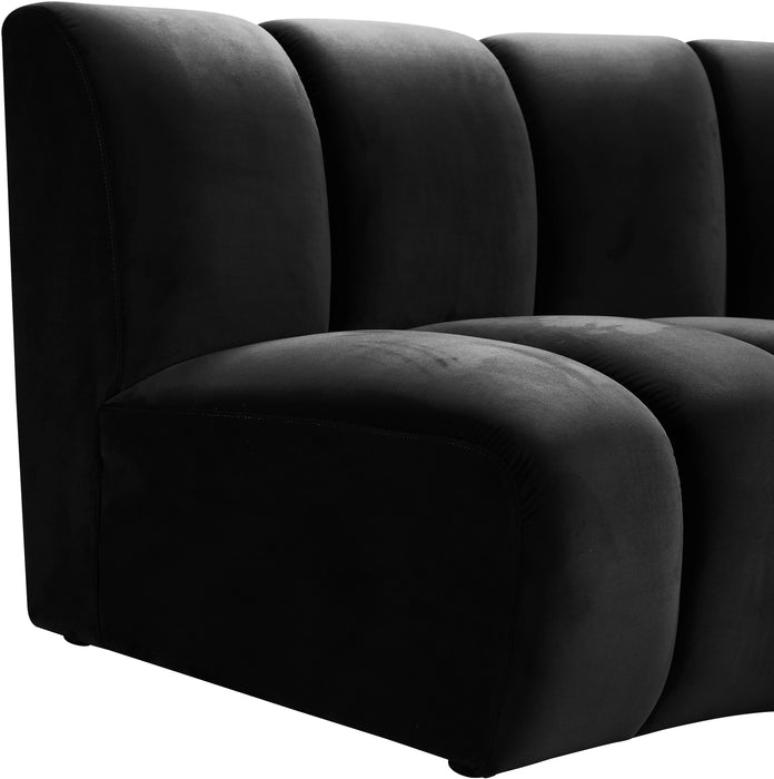 Infinity Black Velvet 9pc. Modular Sectional - Royal Furniture & Gifts (MI) - Multi Location