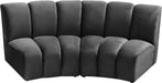 Infinity Grey Velvet 2pc. Modular Sectional - Royal Furniture & Gifts (MI) - Multi Location
