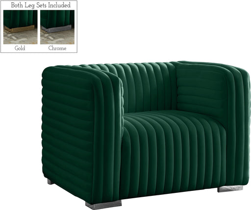 Ravish Green Velvet Chair - Royal Furniture & Gifts (MI) - Multi Location