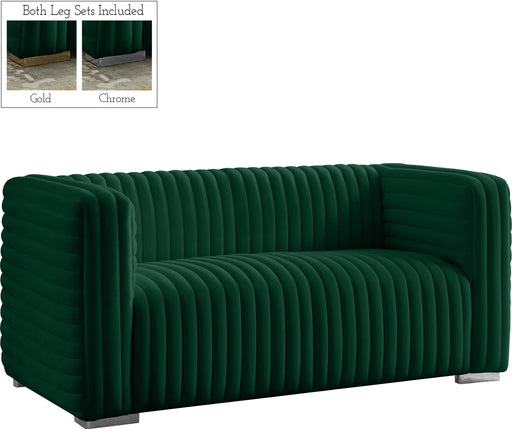 Ravish Green Velvet Loveseat - Royal Furniture & Gifts (MI) - Multi Location