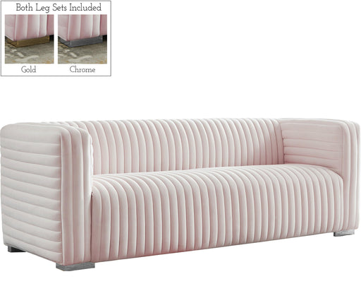Ravish Pink Velvet Sofa - Royal Furniture & Gifts (MI) - Multi Location