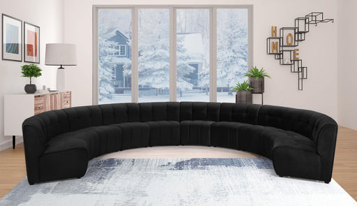 Limitless Black Velvet 10pc. Modular Sectional - Royal Furniture & Gifts (MI) - Multi Location