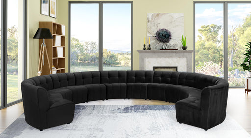 Limitless Black Velvet 12pc. Modular Sectional - Royal Furniture & Gifts (MI) - Multi Location