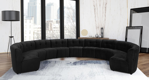 Limitless Black Velvet 11pc. Modular Sectional - Royal Furniture & Gifts (MI) - Multi Location