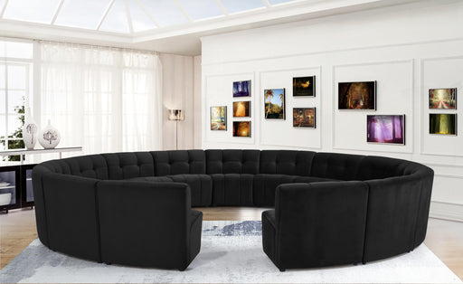 Limitless Black Velvet 15pc. Modular Sectional - Royal Furniture & Gifts (MI) - Multi Location