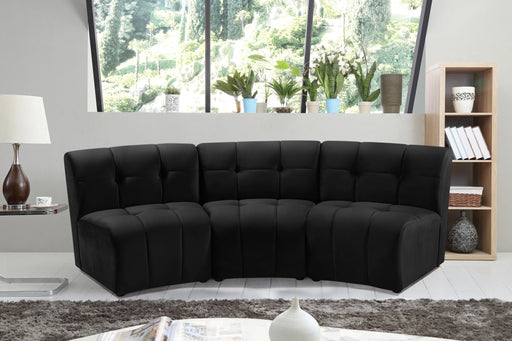 Limitless Black Velvet 3pc. Modular Sectional - Royal Furniture & Gifts (MI) - Multi Location