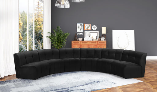 Limitless Black Velvet 6pc. Modular Sectional - Royal Furniture & Gifts (MI) - Multi Location