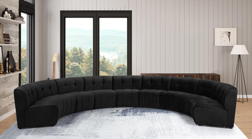 Limitless Black Velvet 9pc. Modular Sectional - Royal Furniture & Gifts (MI) - Multi Location