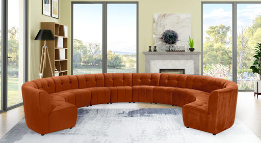 Limitless Cognac Velvet 12pc. Modular Sectional - Royal Furniture & Gifts (MI) - Multi Location