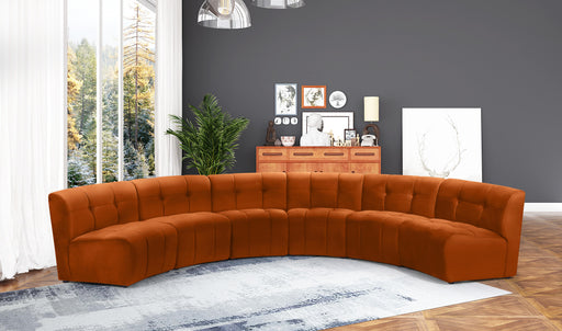 Limitless Cognac Velvet 6pc. Modular Sectional - Royal Furniture & Gifts (MI) - Multi Location