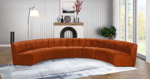 Limitless Cognac Velvet 7pc. Modular Sectional - Royal Furniture & Gifts (MI) - Multi Location