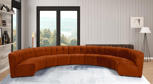 Limitless Cognac Velvet 9pc. Modular Sectional - Royal Furniture & Gifts (MI) - Multi Location