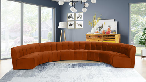 Limitless Cognac Velvet 8pc. Modular Sectional - Royal Furniture & Gifts (MI) - Multi Location