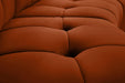 Limitless Cognac Velvet Modular Chair - Royal Furniture & Gifts (MI) - Multi Location