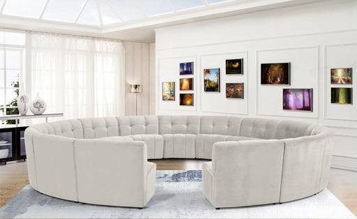 Limitless Cream Velvet 15pc. Modular Sectional - Royal Furniture & Gifts (MI) - Multi Location