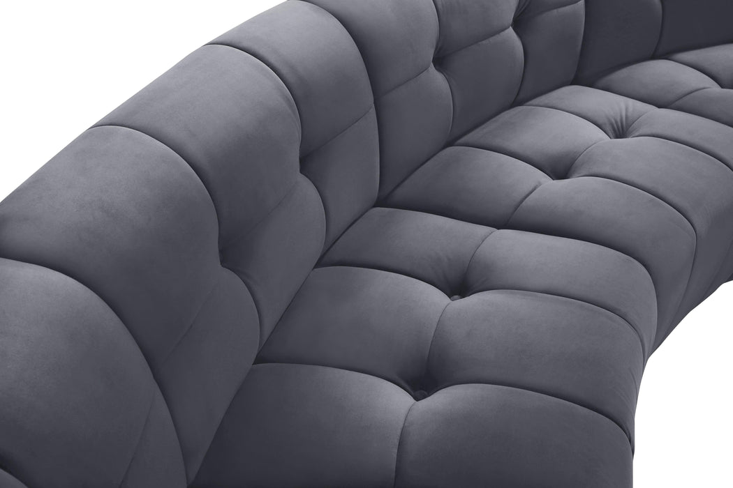 Limitless Grey Velvet 8pc. Modular Sectional - Royal Furniture & Gifts (MI) - Multi Location