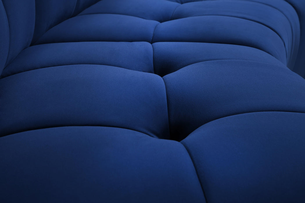 Limitless Navy Velvet 11pc. Modular Sectional - Royal Furniture & Gifts (MI) - Multi Location