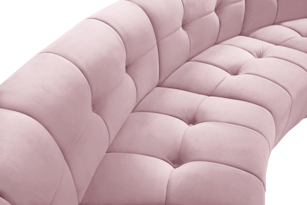 Limitless Pink Velvet 4pc. Modular Sectional - Royal Furniture & Gifts (MI) - Multi Location