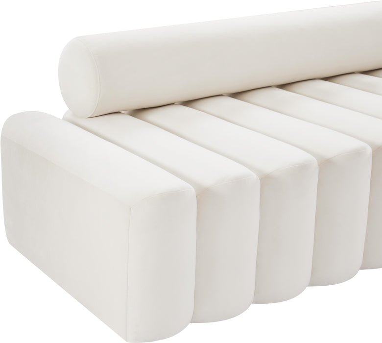 Melody Cream Velvet Loveseat - Royal Furniture & Gifts (MI) - Multi Location