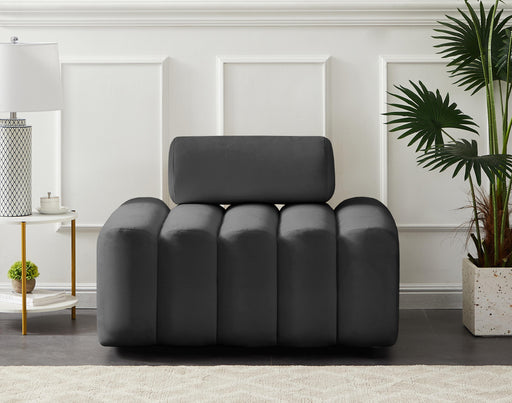 Melody Grey Velvet Chair - Royal Furniture & Gifts (MI) - Multi Location