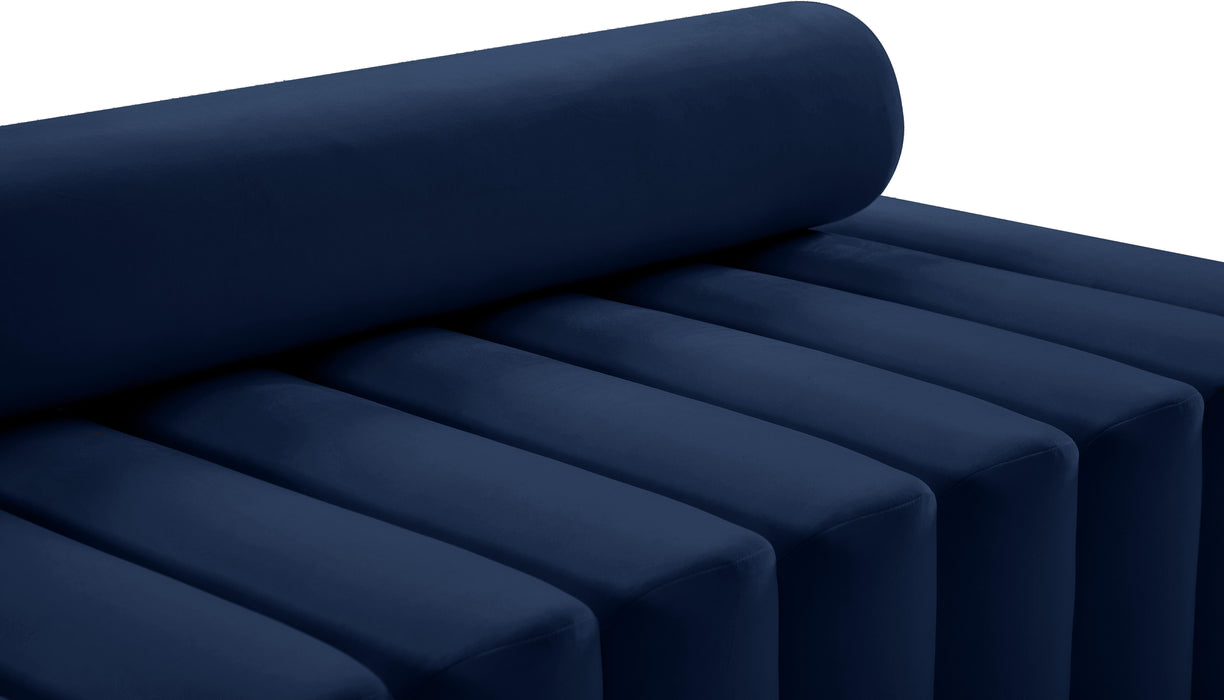Melody Navy Velvet Loveseat - Royal Furniture & Gifts (MI) - Multi Location